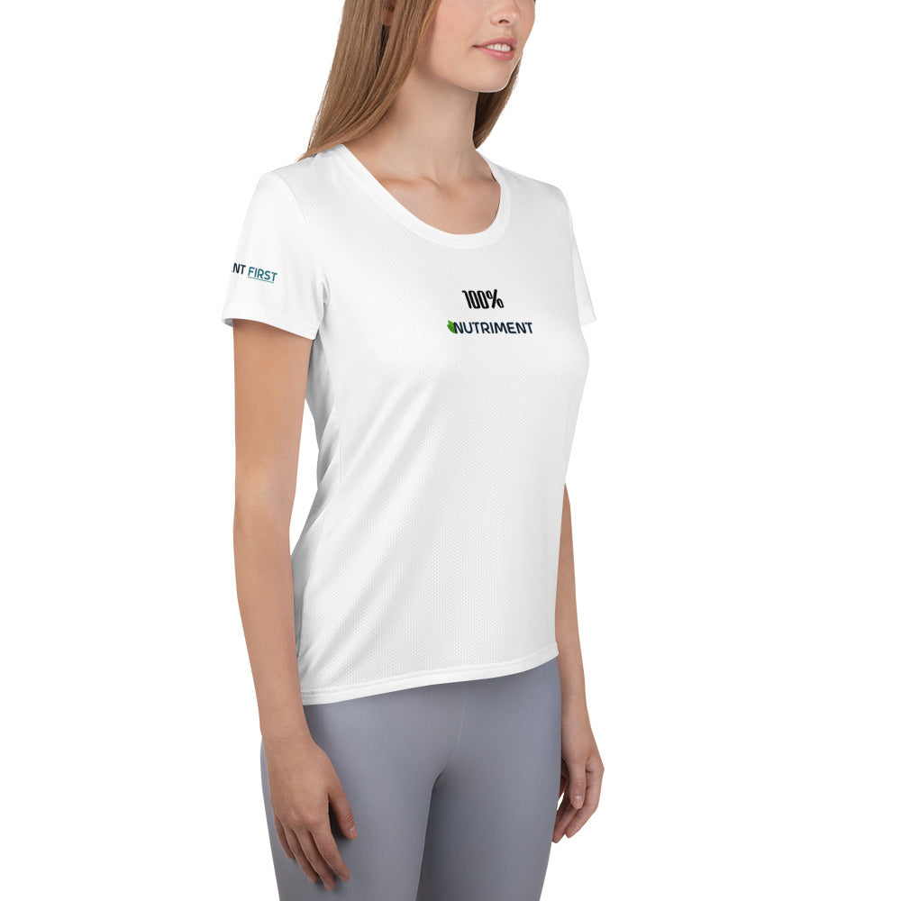 100% Nutriment Women's Athletic T-shirt